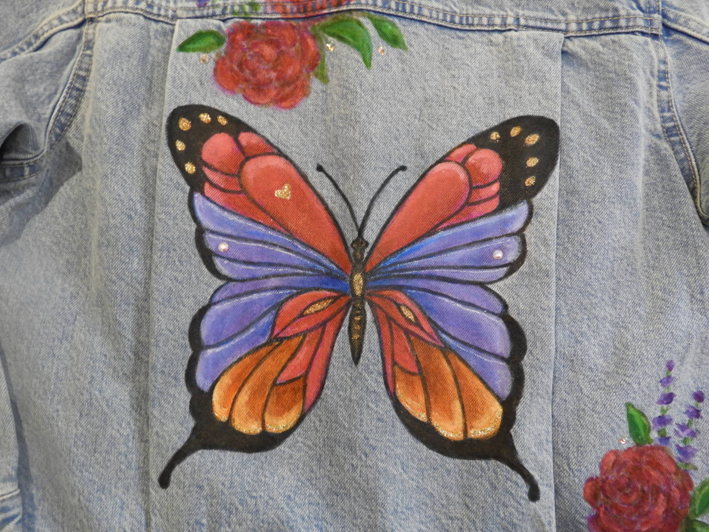 Butterfly Jean jacket